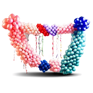 Romantic Balloon Garland Setups PNG 21 PNG