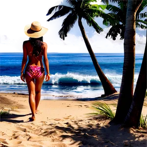 Romantic Beach Walk Png Pny16 PNG image