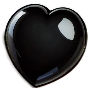 Romantic Black Heart PNG 06272024 PNG