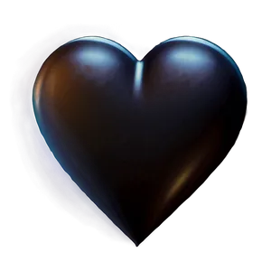 Romantic Black Heart PNG 83 PNG