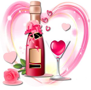 Romantic Celebration Graphic PNG image