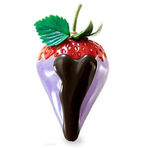 Romantic Chocolate Covered Strawberry Png 06272024 PNG image