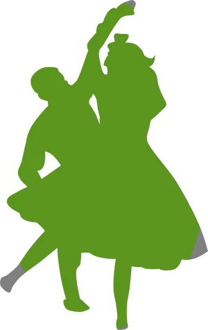 Romantic Couple Silhouette Dancing PNG image