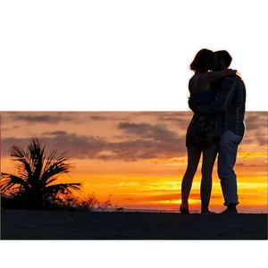Romantic Couple Sunset Png 05212024 PNG image