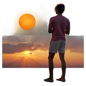 Romantic Couple Sunset PNG 22