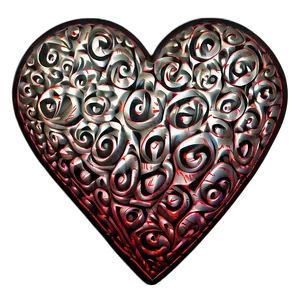Romantic Doodle Heart PNG 64 PNG