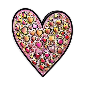 Romantic Doodle Heart PNG 95 PNG