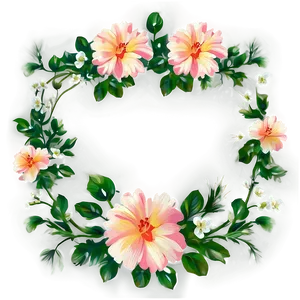 Romantic Floral Pattern PNG 5
