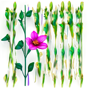 Romantic Flower Stem PNG 32