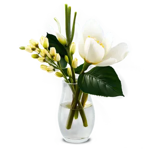 Romantic Flowers In Vase PNG Spo