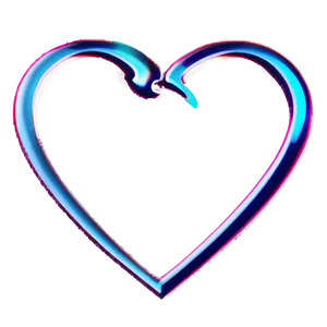 Romantic Heart Outline Png Fjs13 PNG image