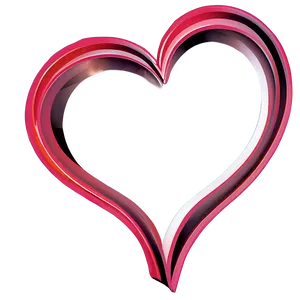 Romantic Heart Outline Png Ggw16 PNG image