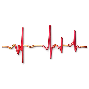 Romantic Heartbeat Line Png Trw PNG image