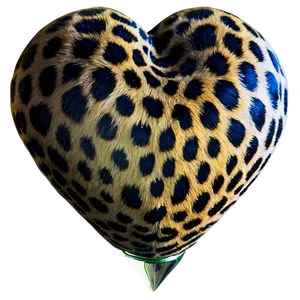 Romantic Leopard Heart Image Png 06282024 PNG image