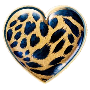 Romantic Leopard Heart Image Png 06282024 PNG image