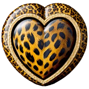 Romantic Leopard Heart Image Png 06282024 PNG image