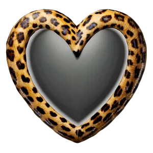 Romantic Leopard Heart Image Png 91 PNG image