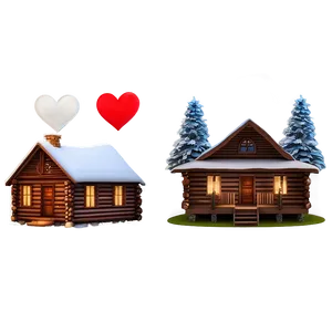 Romantic Log Cabin Getaway PNG Uwe6 PNG