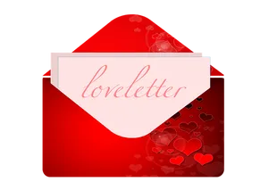 Romantic Love Letter Envelope