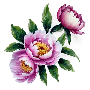 Romantic Peony Pattern PNG 06262024 PNG