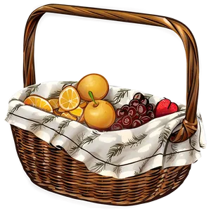 Romantic Picnic Basket PNG Ema93 PNG