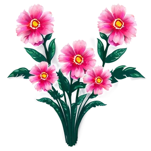 Romantic Pink Flowers PNG Tan17 PNG