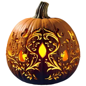 Romantic Pumpkin Carving Ideas Png Iyd PNG image