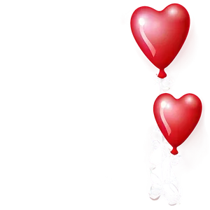 Romantic Red Balloons Png Gix66 PNG image