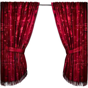 Romantic Red Curtain Png 82 PNG image