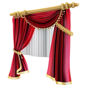 Romantic Red Curtain Png Xin PNG image