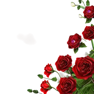 Romantic Red Flowers PNG Sfu