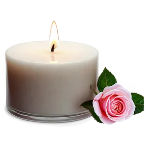 Romantic Rose Candle PNG 60