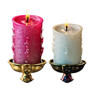 Romantic Rose Candle PNG Exp