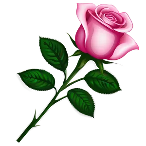 Romantic Rose Vector Drawing PNG 06292024 PNG