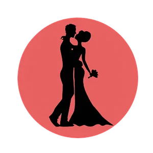 Romantic Silhouette Kiss