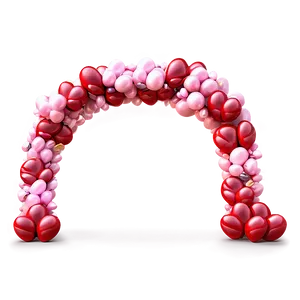 Romantic Valentine's Day Balloon Arch Png 06212024 PNG image