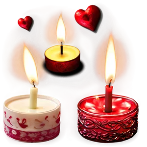 Romantic Valentine's Day Candlelight PNG 06202024 PNG