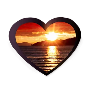 Romantic Valentine's Day Sunset PNG Jfi PNG