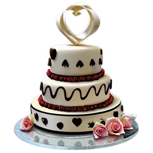 Romantic Wedding Cake Png 06122024 PNG image