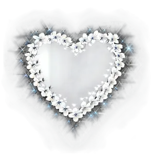 Romantic White Hearts Png Bnx PNG image