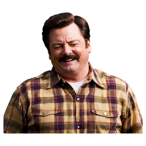 Ron Swanson Laughing Png Jby PNG image