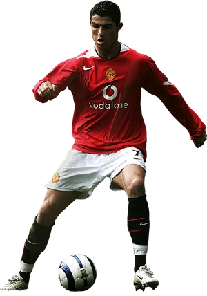 Ronaldo Manchester United Action PNG