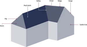 Roof Structure Components Diagram PNG image
