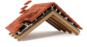 Roof Structure Exploded View PNG image