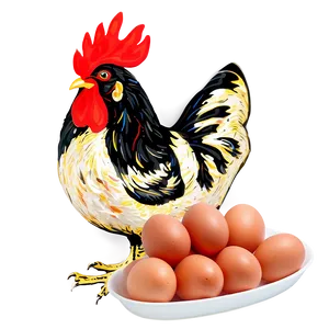 Rooster Egg Basket PNG 05242024 PNG