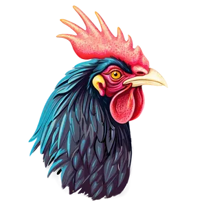 Rooster Illustration PNG 57