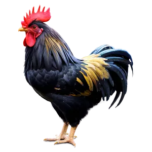 Rooster Illustration PNG Rov34