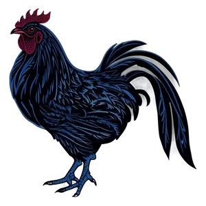 Rooster Silhouette Clipart PNG 53