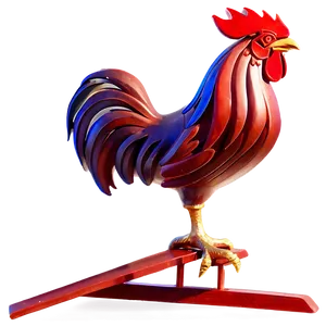 Rooster Weather Vane PNG 86