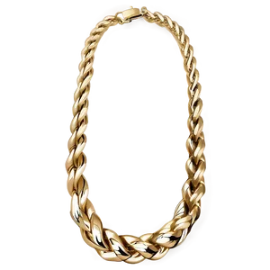 Rope Chain Gold Necklace PNG 06122024 PNG